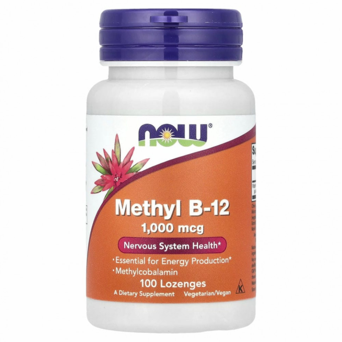 Витамин NOW FOODS METHYL B-12 10000 mcg 60 пастилок NS29600